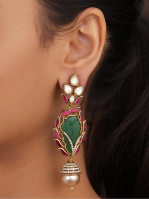 Siya Orra | Vintage Style Black Onyx Teardrop Drop Earrings - Fashion Earrings for Women