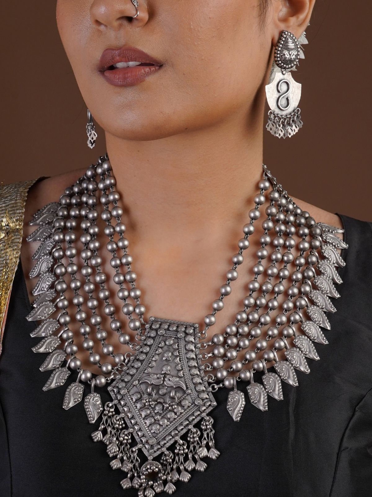 Sitavan Silver Tribal Earring