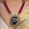 Samraagni Silver Jadau Meenakari Set