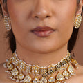 Samraagni-silver Thapa Jadtar Necklace Set