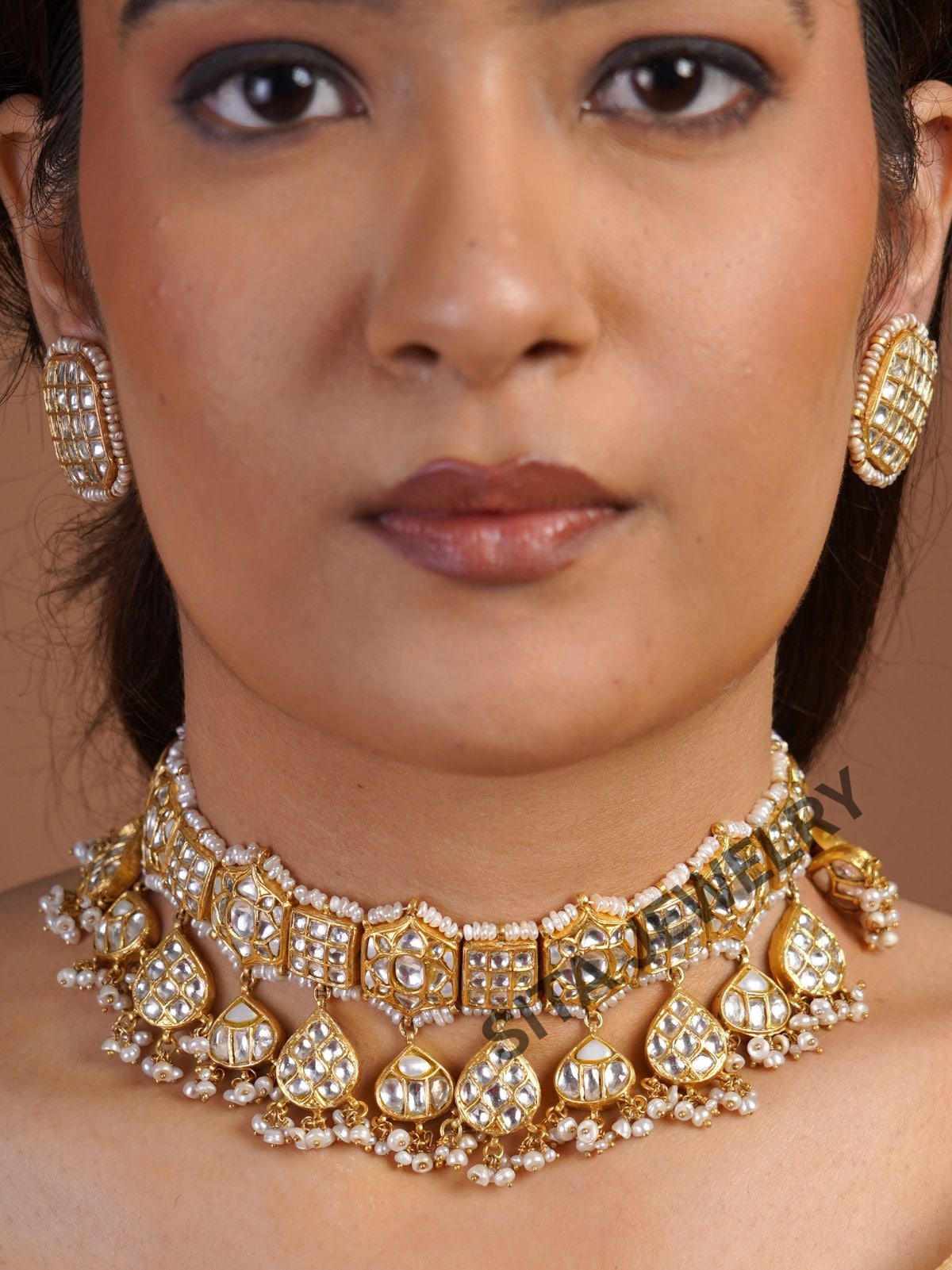 Samraagni-silver Thapa Jadtar Necklace Set