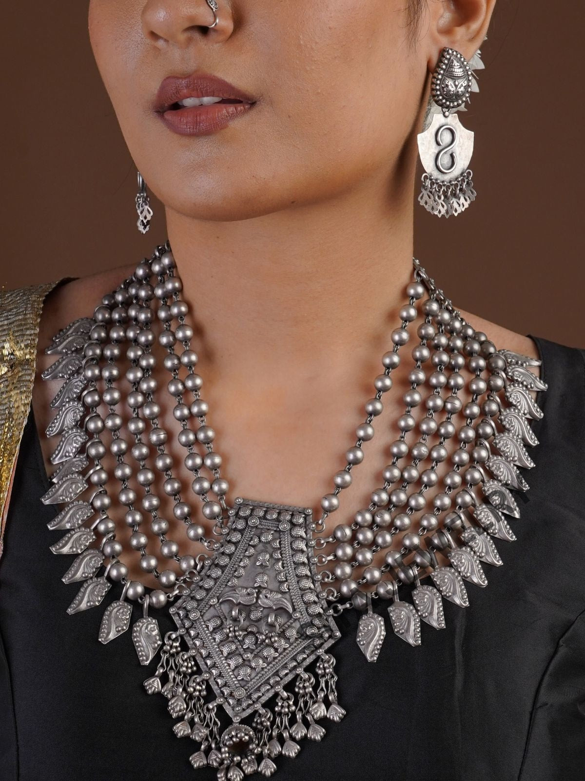 Sitavan  Silver Tribal Earring